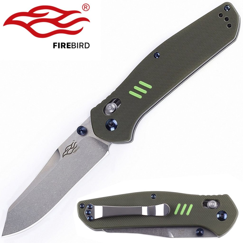 Knife Firebird F7562 by Ganzo G7562 Pocket Folding Hunting Knife G-10 Handle SS Blade