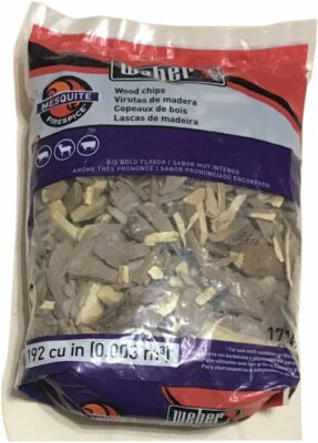 Weber Mesquite Wood Chips, for Grilling and Smoking, 3 lb.