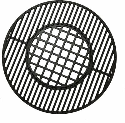 C883E Cast Iron Cooking Grid Grates Replacement for Weber 22.5 inches One-Touch Silver, Bar-B-Kettle, Master-Touch and One-Touch 