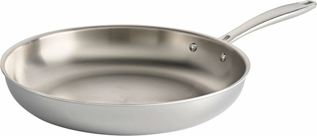 Tramontina Fry Pan Stainless Steel Tri-Ply Clad 12-inch, 80116/007DS