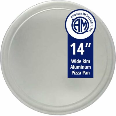 American Metalcraft 14-inch Wide Rim Aluminum Pizza Pan (TP14) 