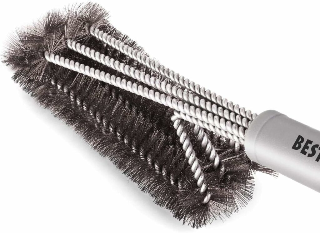 Best BBQ Grill Brush Stainless Steel 18" Barbecue Cleaning Brush w/Wire Bristles & Soft Comfortable Handle - Perfect Cleaner & Scraper for Grill Cooking Grates
